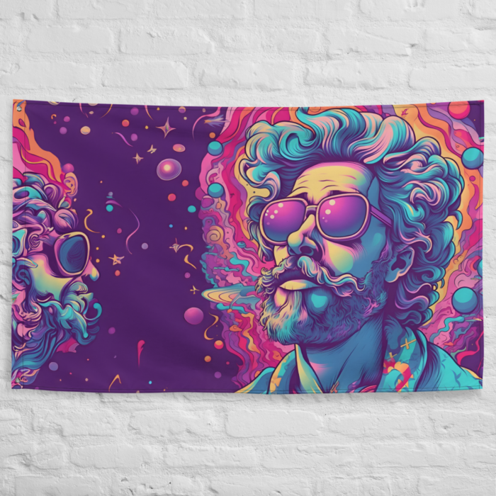 Insanity is Sanity - Psychedelic Wall Flag