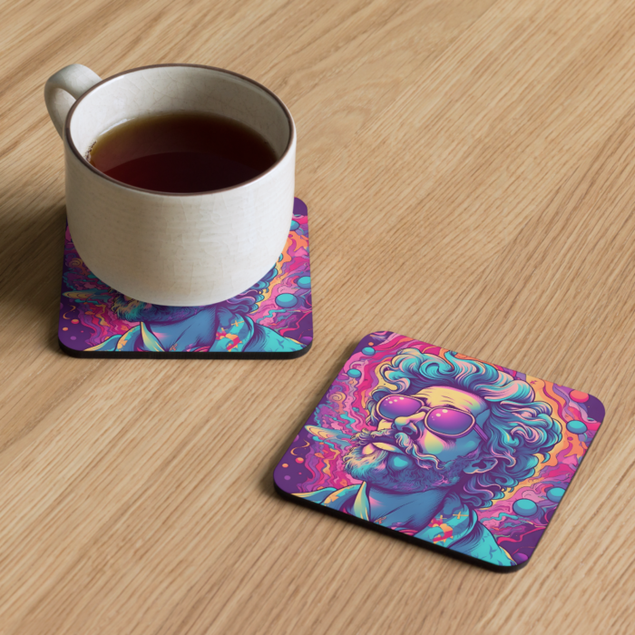 Insanity is Sanity - Psychedelic Cork-back Coaster